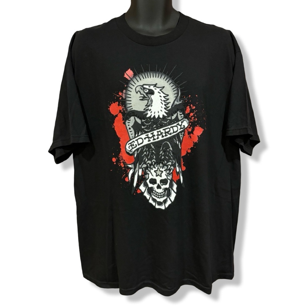 Ed Hardy Black Graphic T-Shirt
